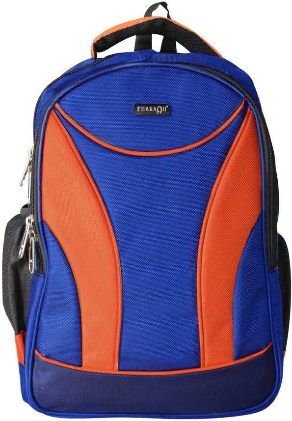 Pharaoh Backpack Laptop School Bag 5 L Laptop Backpack Blue Orange Price In India Flipkart Com