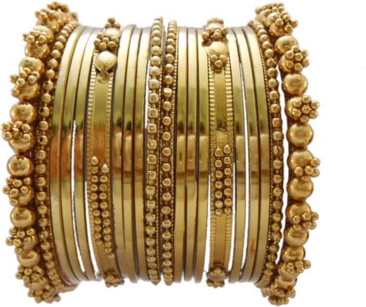 JDX Jewellery American Diamond Gold Plated Bangles For Women and Girls Size_2.8 