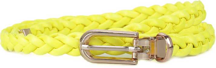 United Colors Of Benetton Women Yellow Metal Belt 00d Price In India Flipkart Com