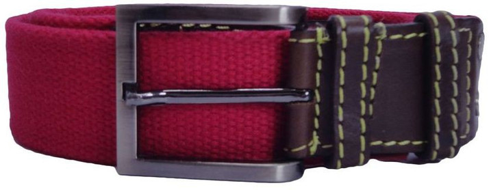 red canvas belt