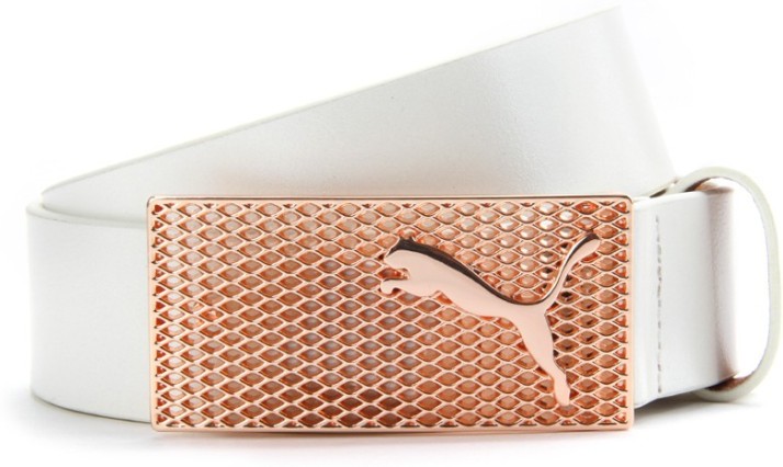 puma white belt