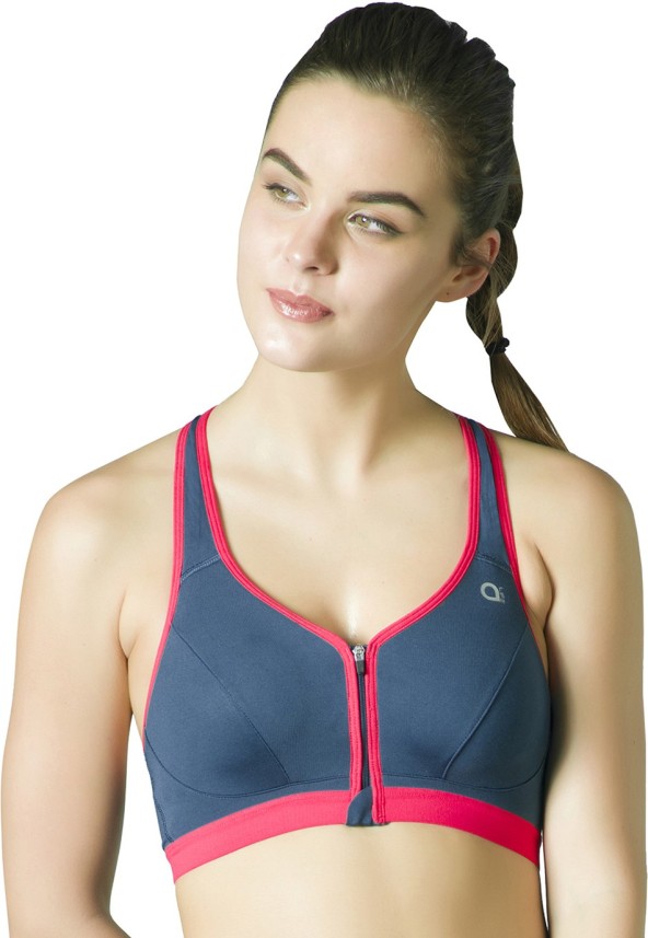 denim sports bra