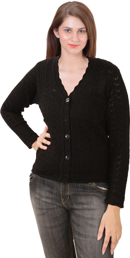 SPORTKING Women Button Solid Cardigan 