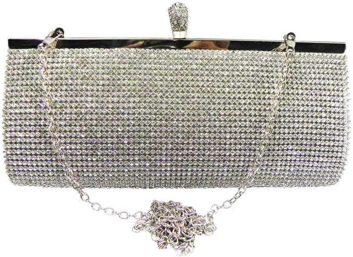 silver party purse