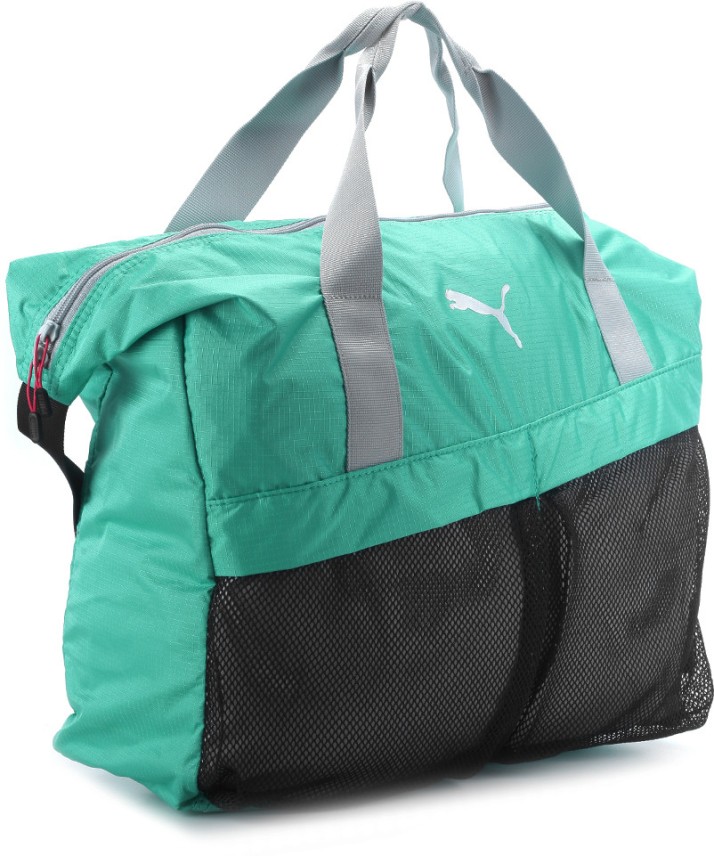 puma gym bag green