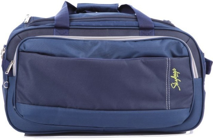 skybags cardiff polyester 55 cms blue travel duffle