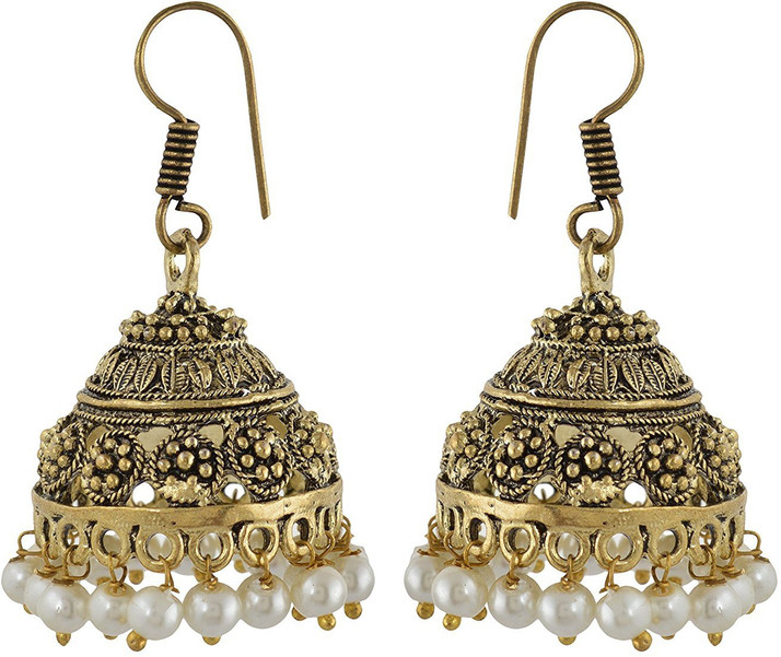 Subharpit Sparking Small Metal Stud Indian Earring for Women and Girls