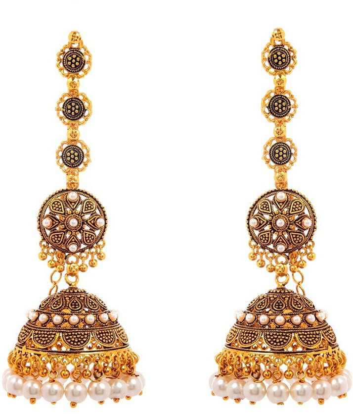 gold jhumka big size