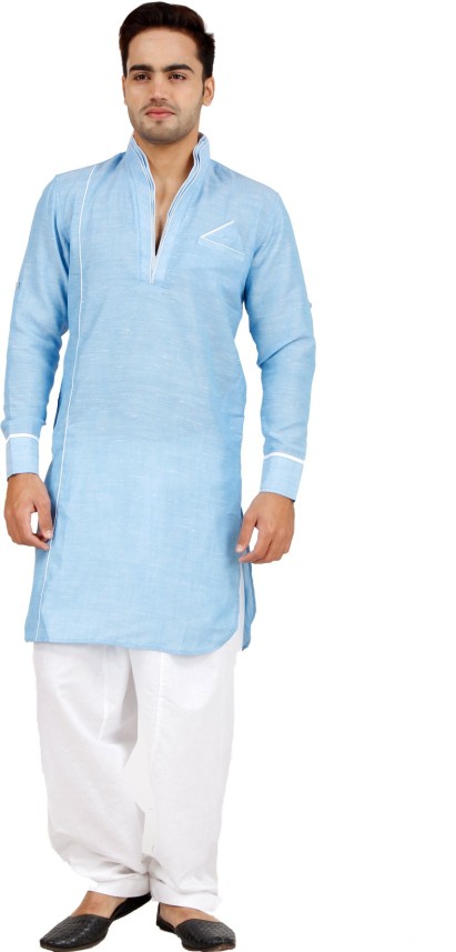 light blue pathani kurta