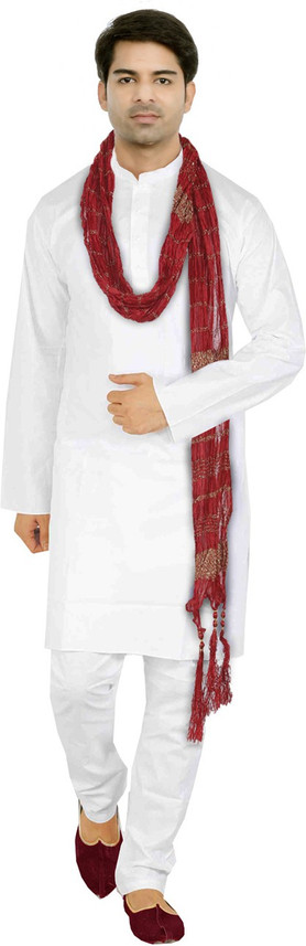 VASTRAMAY Men Kurta, Pyjama \u0026 Dupatta 