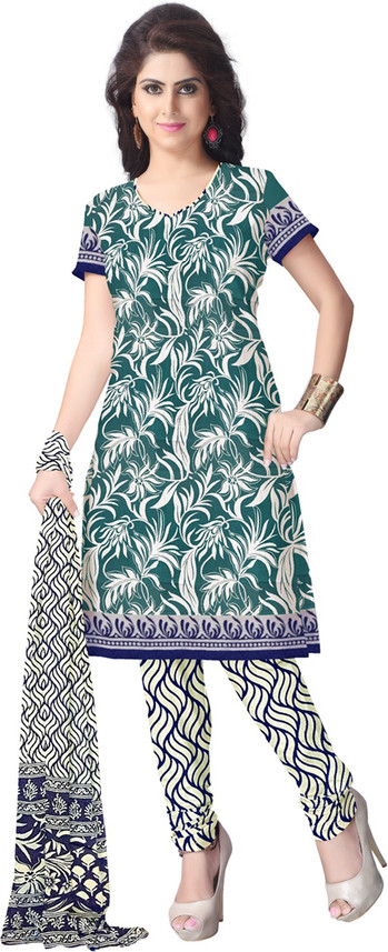 NAIRA Cotton Blend Printed Salwar Suit 