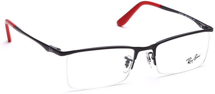 ray ban half frame glasses