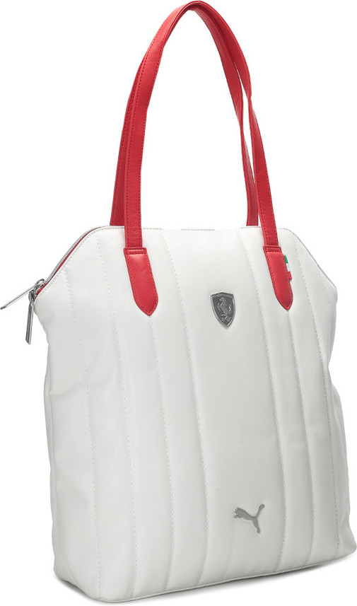 puma ferrari white handbag