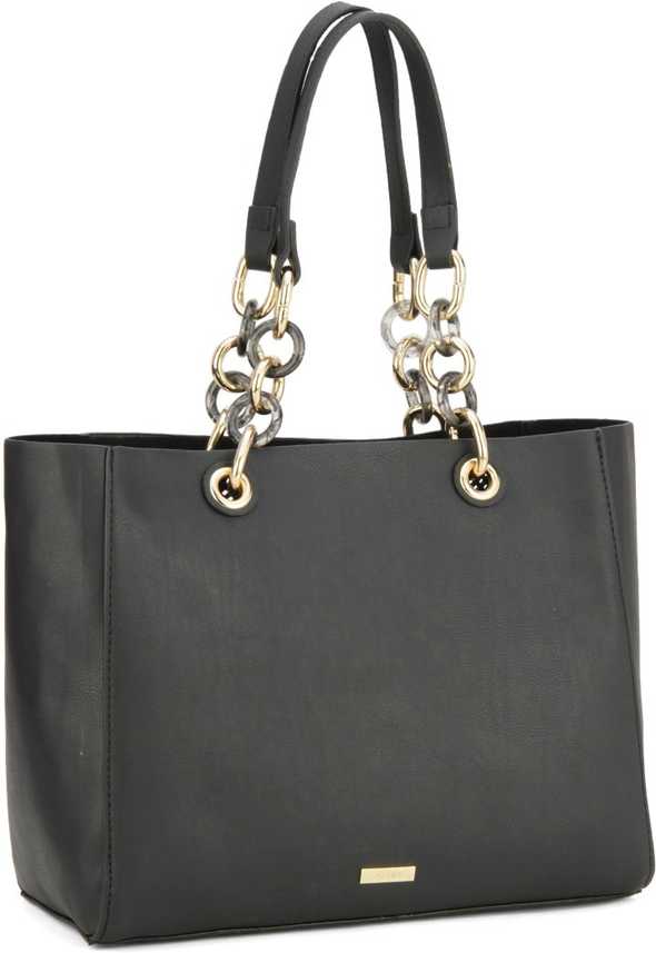 Buy Aldo Women Black Tote Black W Lt Gold Hw Online Best Price