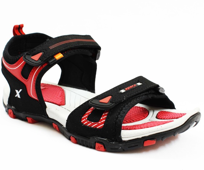 sparx sandal red black