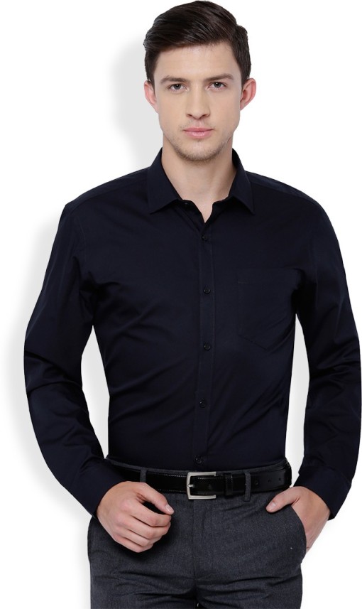 mens blue formal shirt