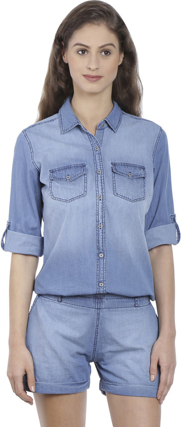 denim jumpsuit online flipkart