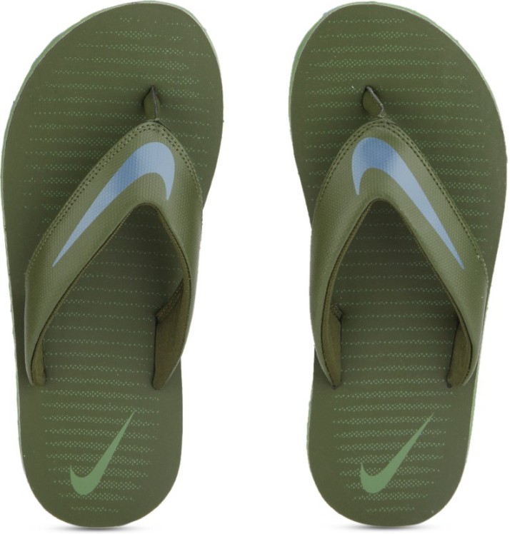 nike slippers green