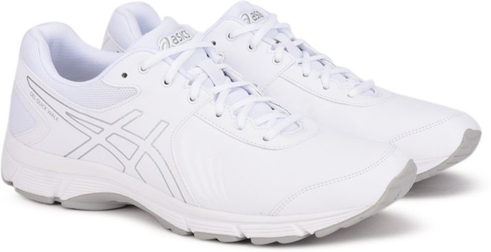 white asics running shoes 