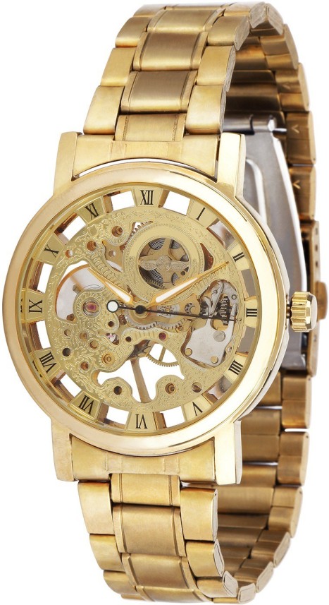 flipkart gold watch