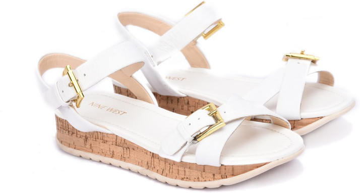 nine west white flats