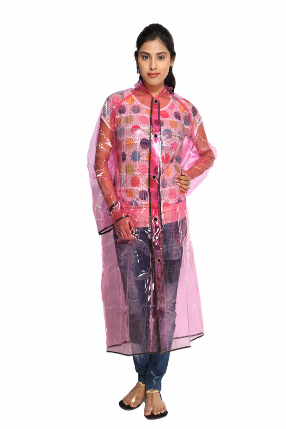 VERSALIS Solid Women Raincoat - Buy Red 