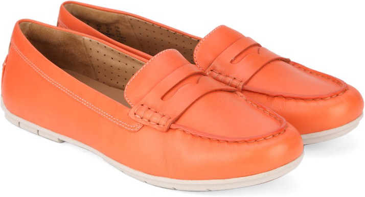 clarks shoes womens orange