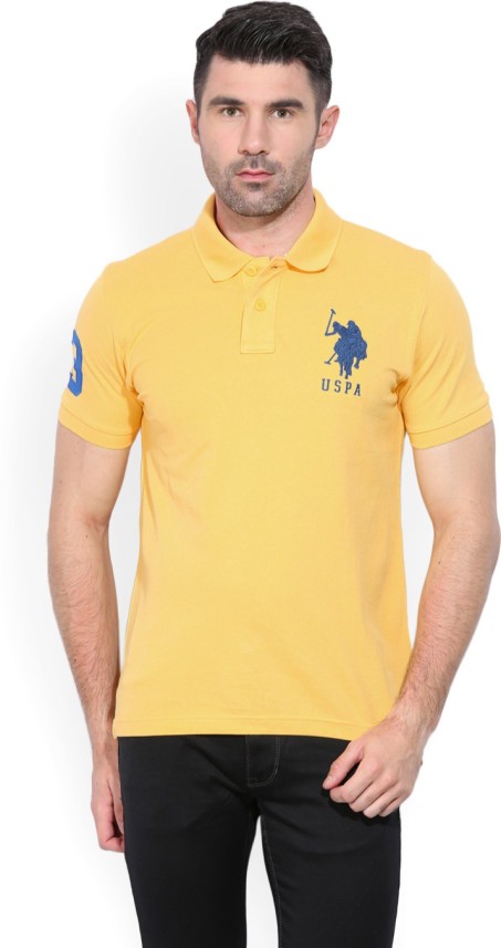 us polo yellow t shirt