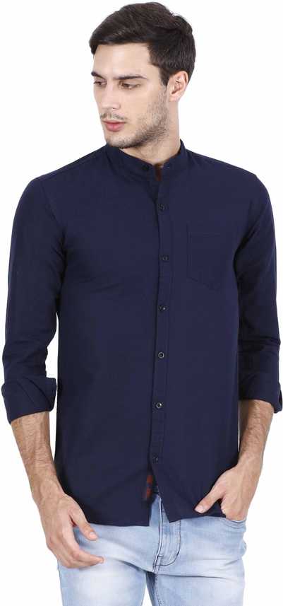 Rope Men Solid Casual Blue Shirt Buy Rope Men Solid Casual Blue Shirt Online At Best Prices In India Flipkart Com