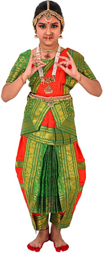 bharatanatyam dress for kids