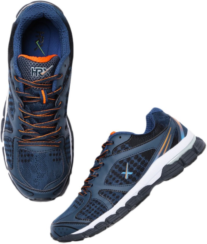 hrx navy blue running shoes
