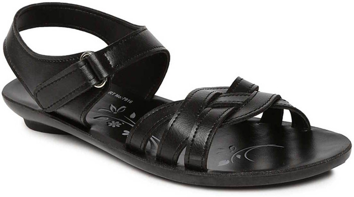 paragon black sandals