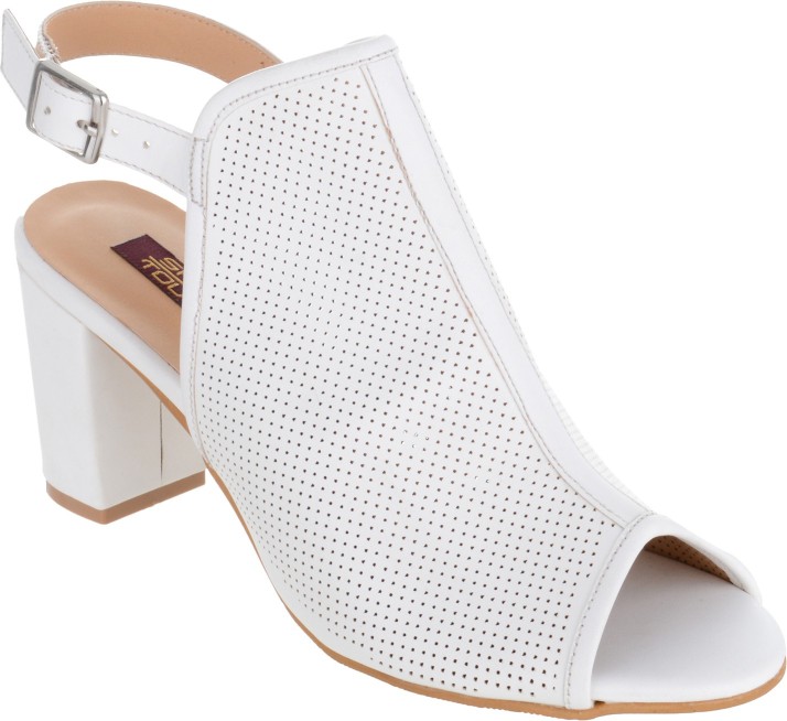 Shuz Touch Women White Heels - Buy Shuz 