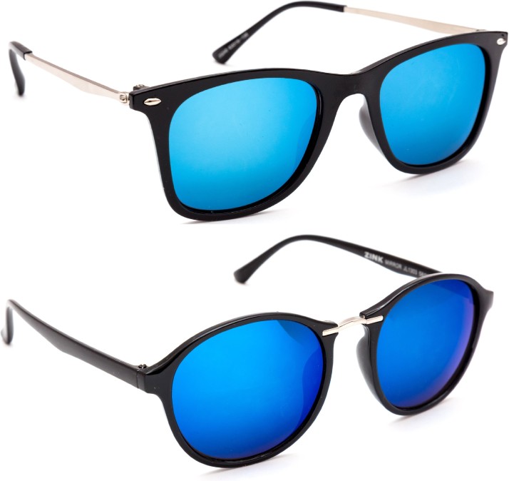 blue mirror sunglasses india