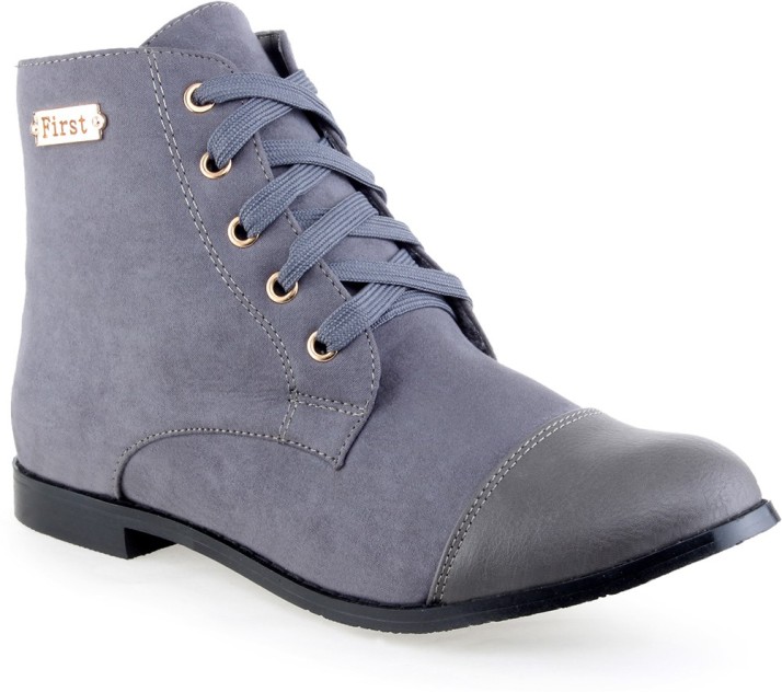 Shuz Touch Boots For Women - Buy Grey 