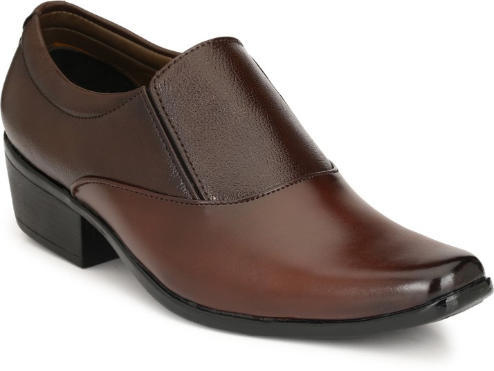 sir corbett black synthetic leather formal shoes