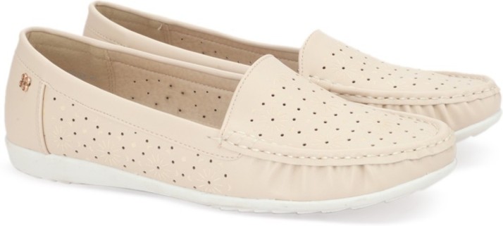 cream colored loafers