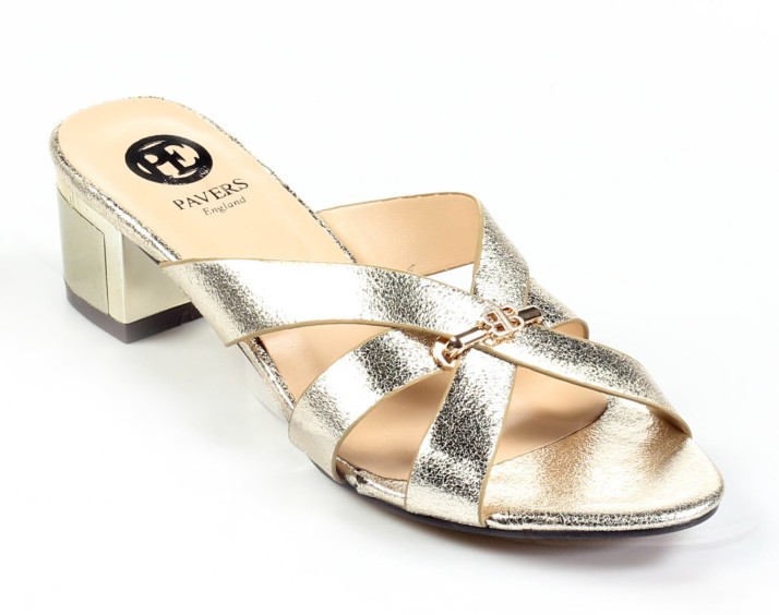 pavers gold sandals