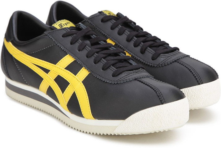 asics tiger black yellow