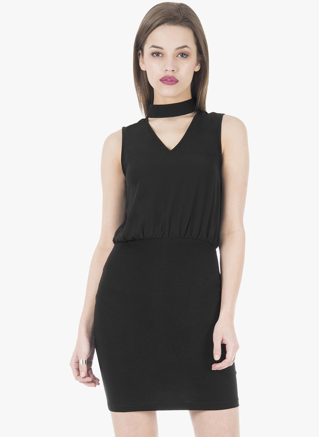 flipkart black dress