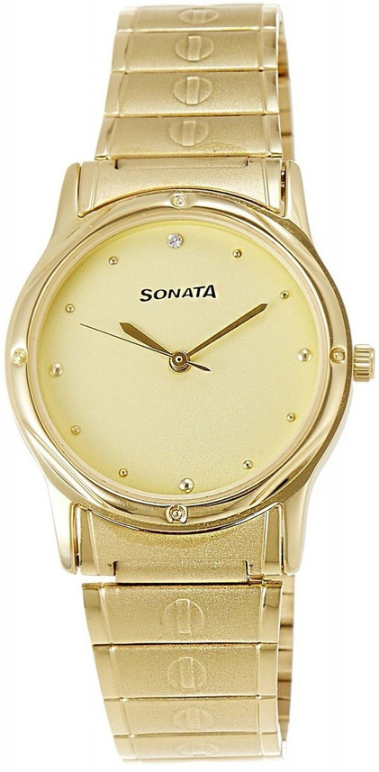 sonata gold watches for mens