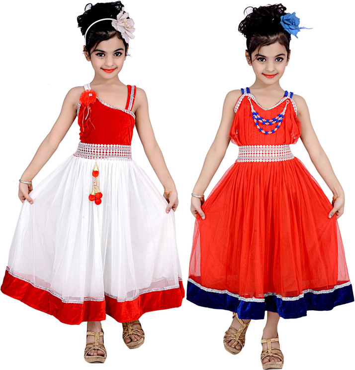 flipkart girl long frock