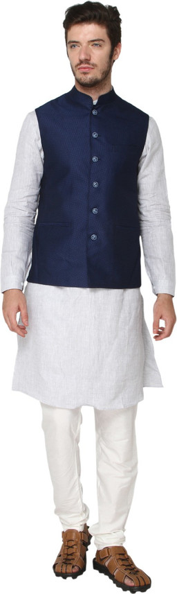 jade blue nehru jacket