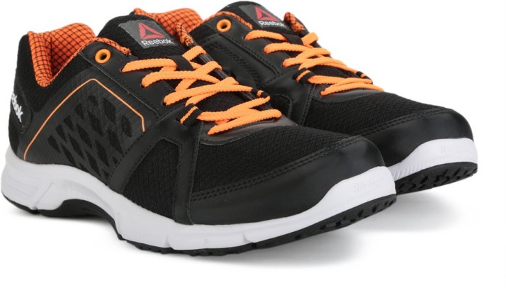 reebok shoes black and orange