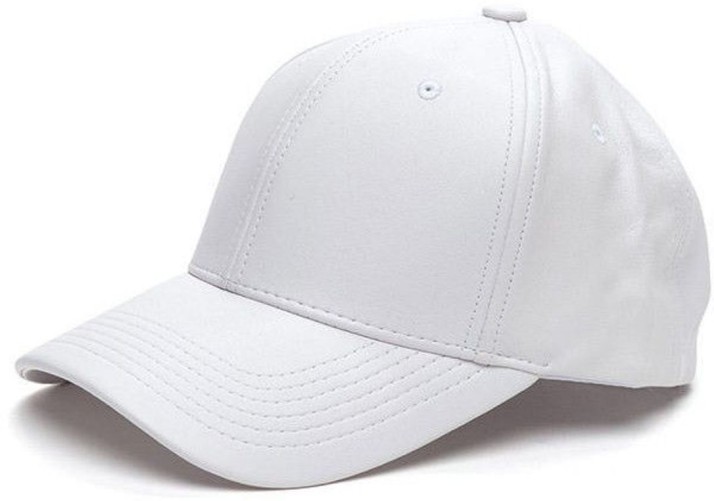 plain white baseball cap