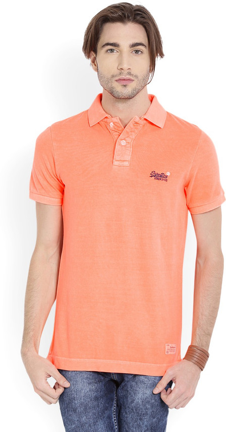 superdry polo orange