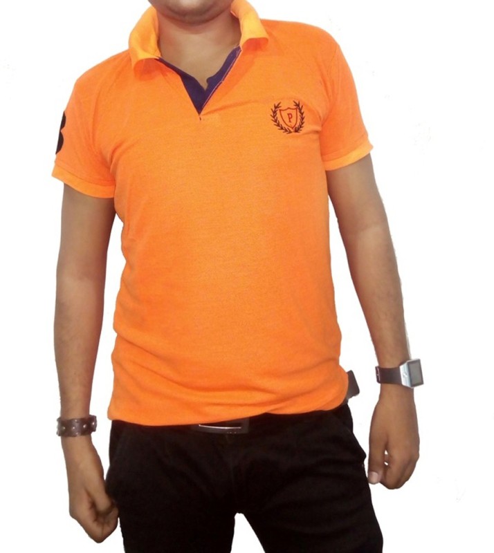 orange polo shirt outfit