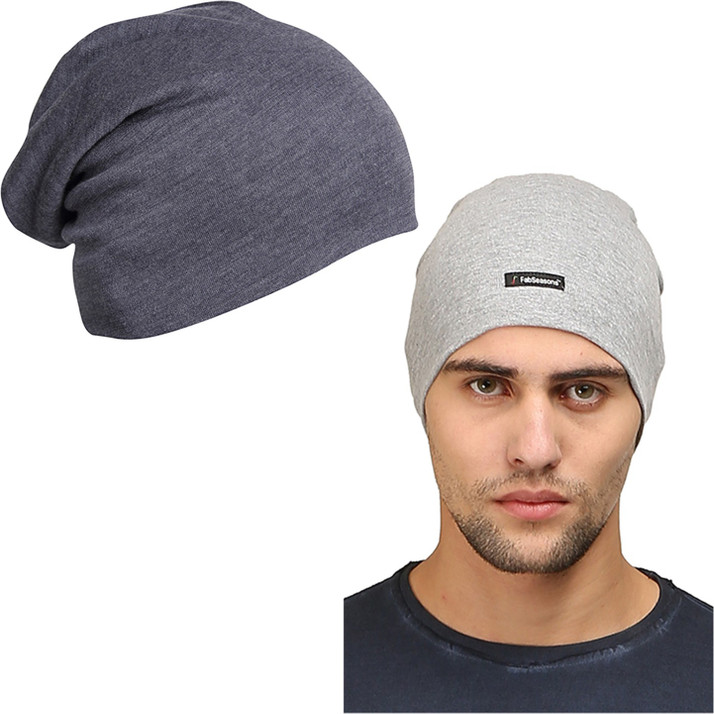 FabSeasons Solid Skull cap and Beanie 
