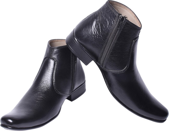 leather formal boots shoes