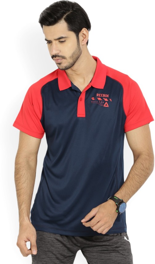 reebok polo shirts red